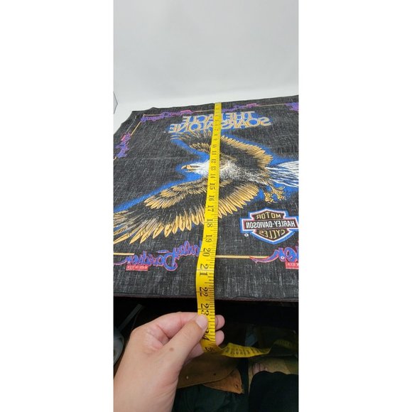 Harley Davidson Bandana The Eagle Soars Alone Vintage with tags - Picture 7 of 8